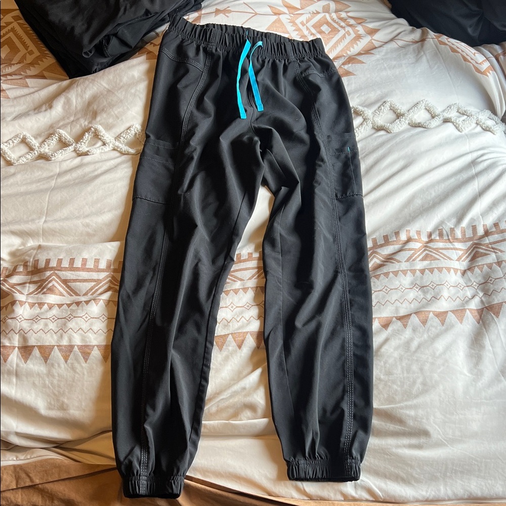 Carhartt Black Pants with Blue Accents